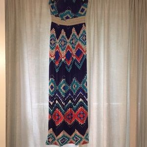 Multi-Colored Maxi Dress